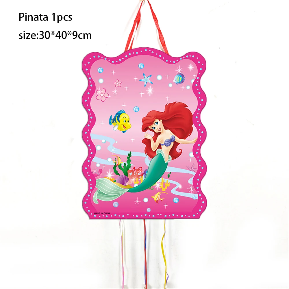 The Little Mermaid Princess Ariel Party 1pcs/lot Pinata Boy Girl Favor Children's Birthday Party Decoration Piñata DIY Pinatas