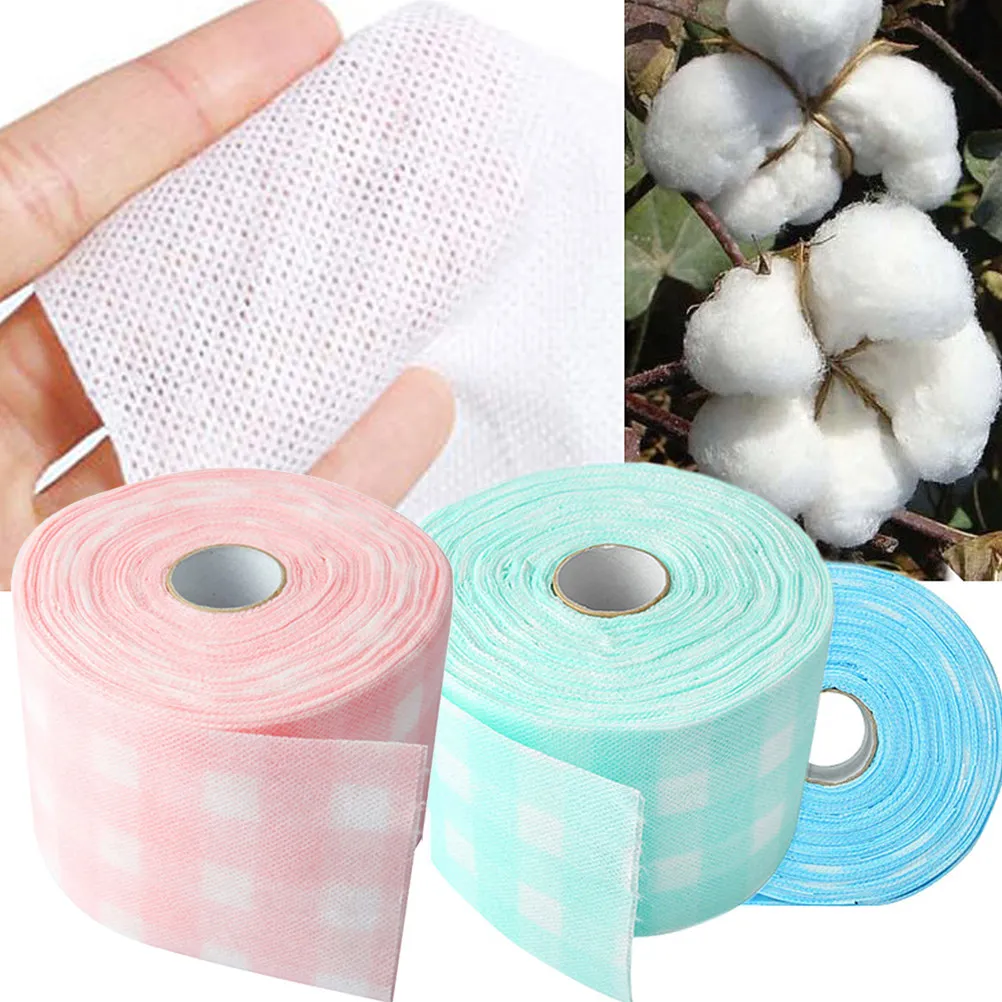 

3pcs 3 Rolls Manicure Non-Woven Towels For Nail Polish Remover Dry Wipes Cleaning Cloth Salon Home Use Nail Unloading Cotton