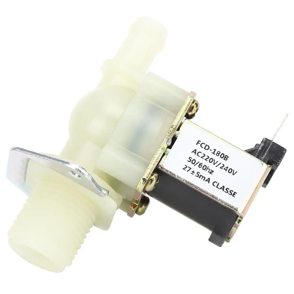 AC220V Electric Solenoid 1/2 Inch, 0.02-0.8Mpa, One-Way Plastic Inlet for home Pneumatic Control