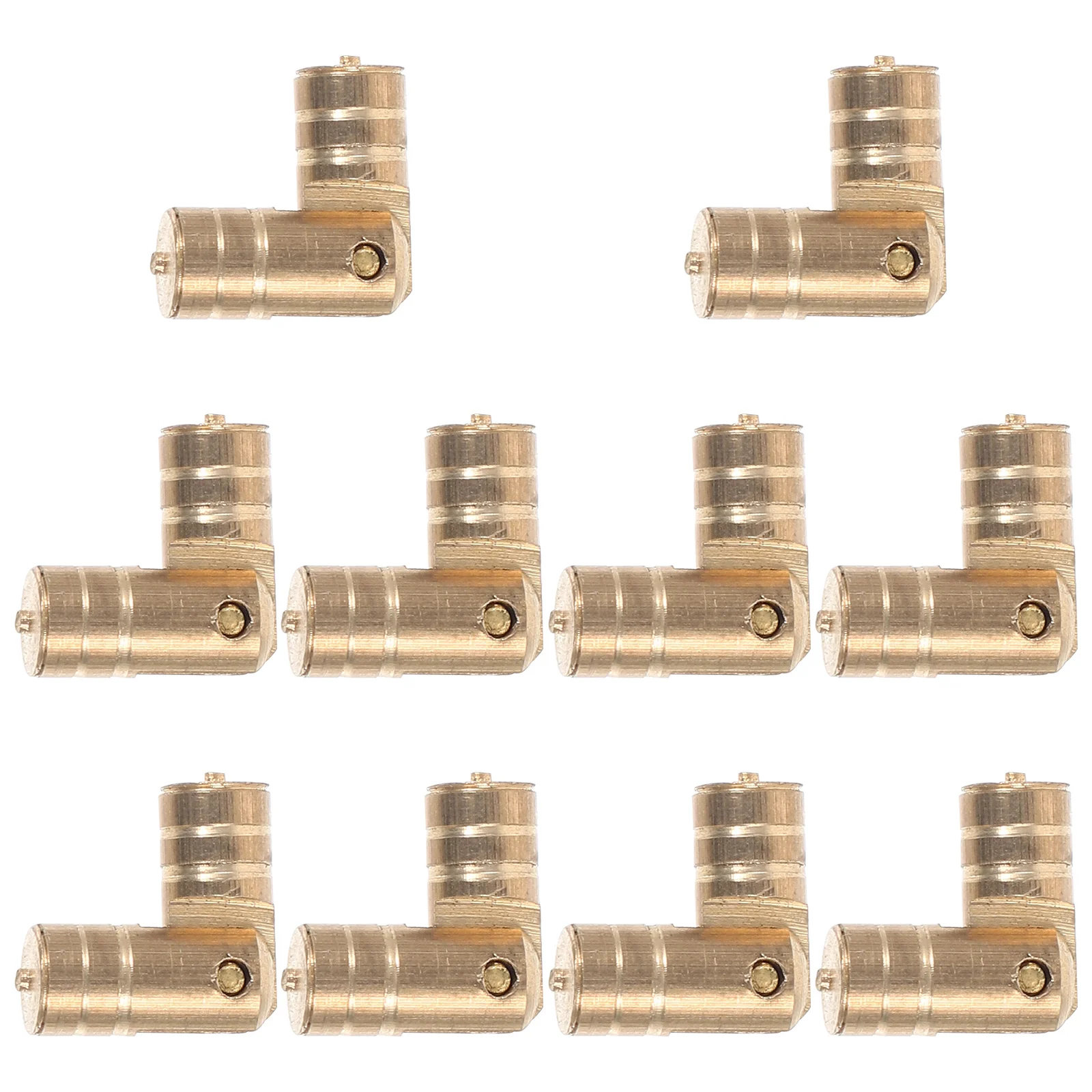 

10 Pcs Brass Hinge Metal Hinges Vintage Decor Retro Mini Small for Crafts Chest