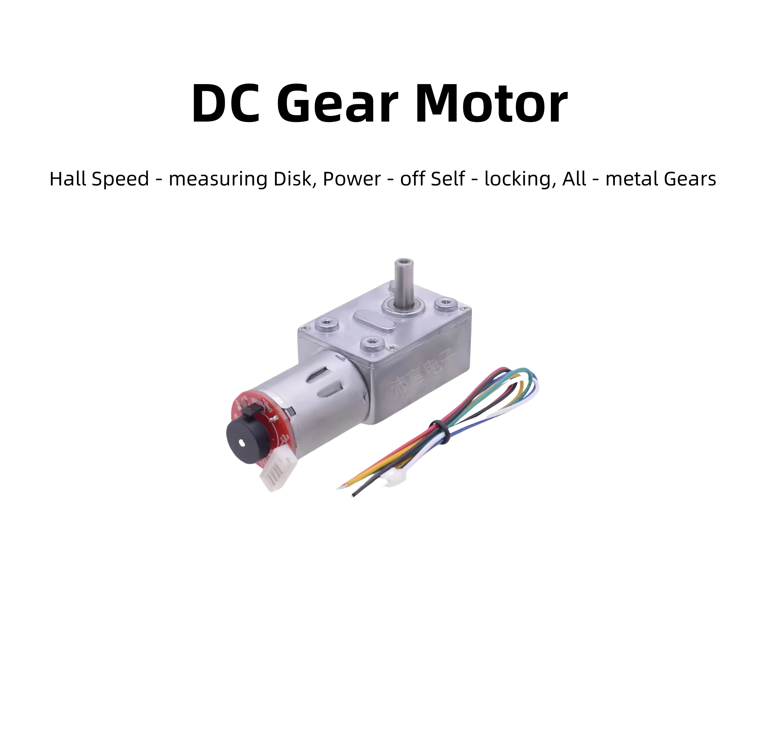 370 DC Gear Motor, Hall Encoder, Self - Locking, 12V/24V, For Smart Cars & Robots