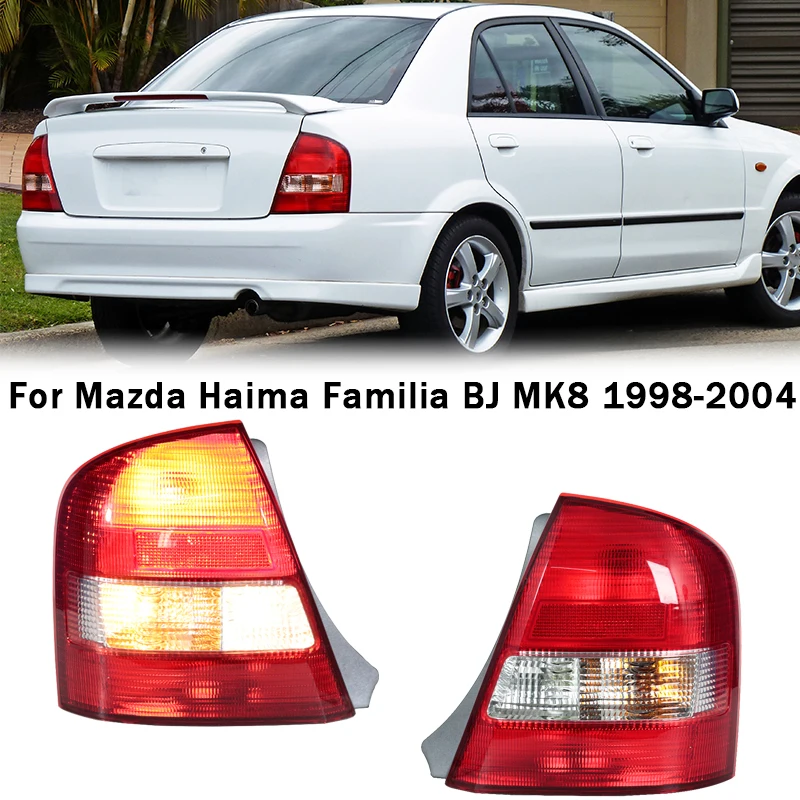 

Задний фонарь для Mazda Haima Familia BJ MK8 1998-2004, комплект указателей поворота, стоп-сигнал, сигнальная лампа