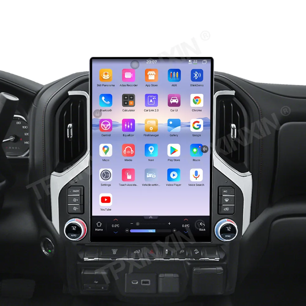 

Для Chevrolet Silverado GMC SIERRA 2019-2022: Автомагнитола Android с мультимедиа, Carplay, GPS-навигацией и стереосистемой