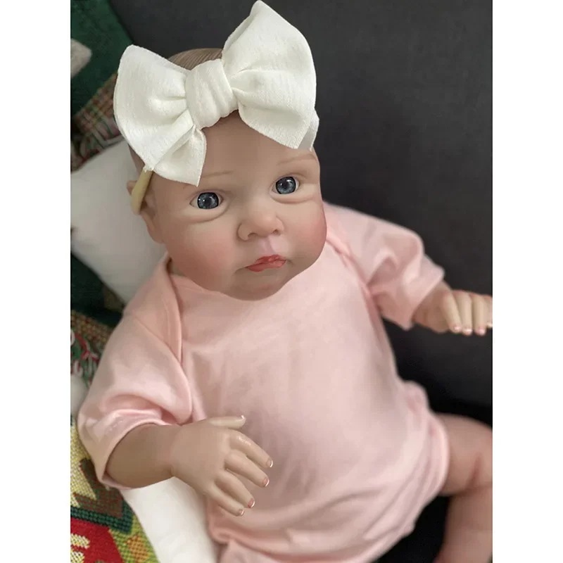 48cm Reborn Dolls Miley Newborn Baby Size Premium Doll Handmade Lifelike 3D Skin Tone Venis High Quality Art Doll