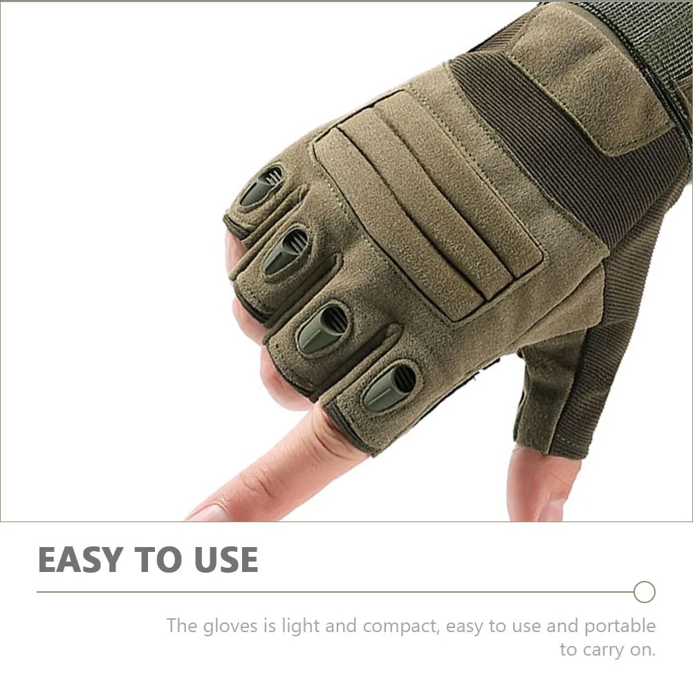 زوج واحد من قفازات نصف اصبع قابلة للتنفس ومقاومة للتمزق ومقاومة للرياح وركوب الدراجات في الهواء الطلق للياقة البدنية الرياضية