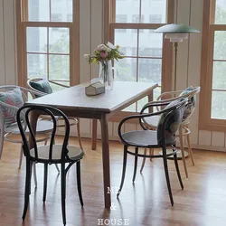 1/6 Mini Metal Armchair Dining Chair Model Cushion Set Kitchen Dollhouse Furniture Accessories For Dolls OB11 BJD Lol Blyth Toys