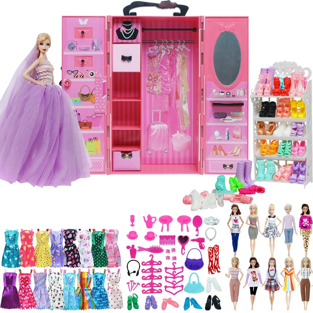 Barbie wardrobe set hotsell