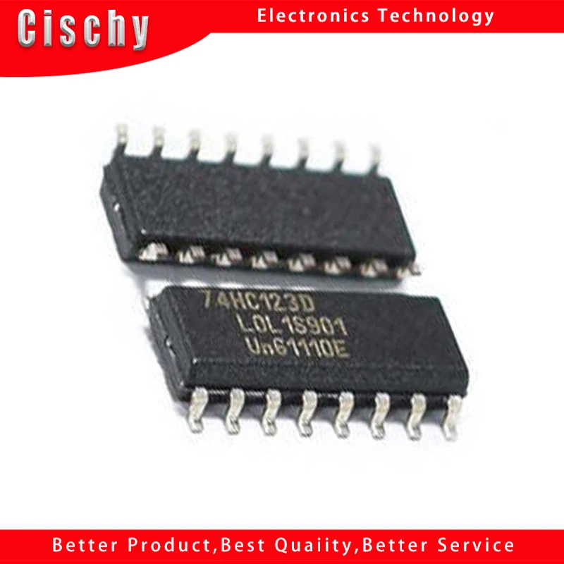 10PCS/lot SN74HC123 74HC123D 74HC123 SN74HC123DR