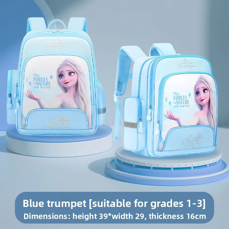 

New Cartoon Elsa Kids Backpack, Cute Frozen Girls School Bag Trendy Student Rucksack