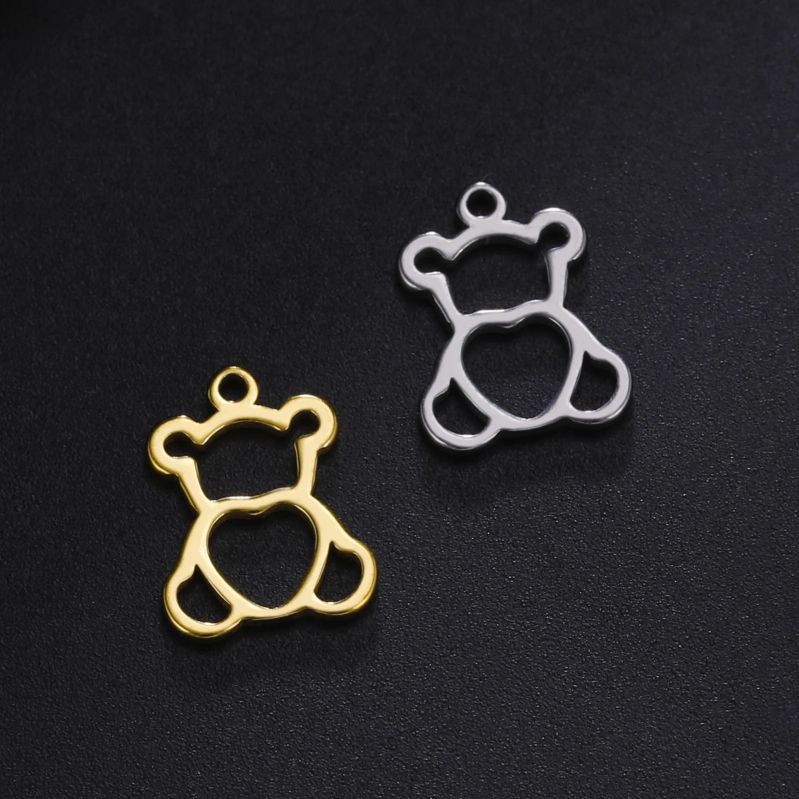 5pcs Stainless Steel Charms for DIY Jewelry Making