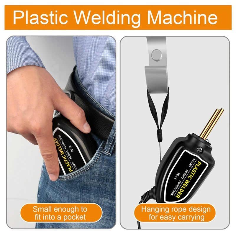 Plastic Welding Machine Bumper Repair Kit Repair Welding Tool With Welding Bag 200PCS Welder Staples