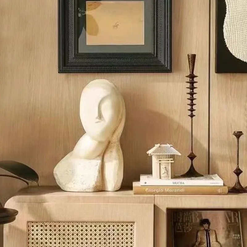 Artistic Sculptures Retro Atmosphere Sculptures Little Girl Avatar Creative Statues Interior Room Decoration Accessories