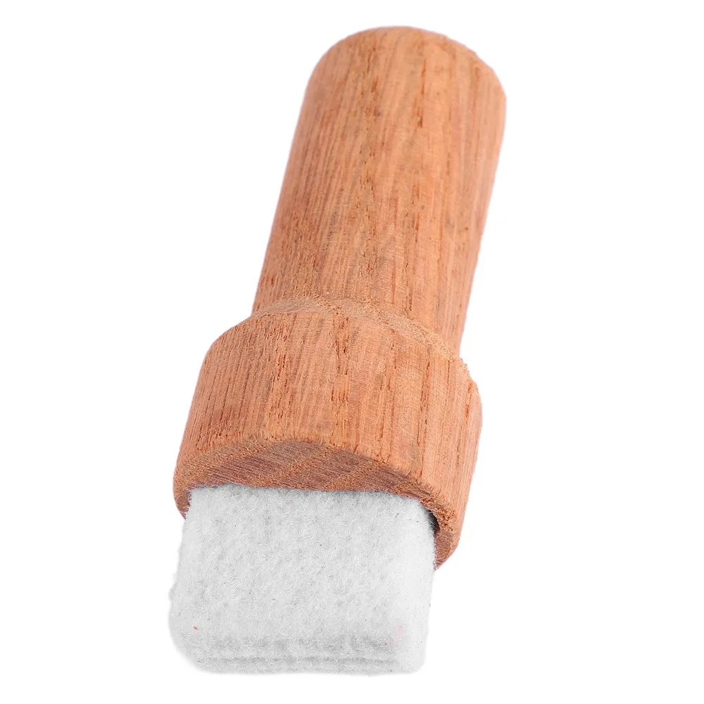 Wood+High Density Felt Guitar Cleaning Brush Wood Handle Wood Color String Cleaning Tool Fretboard Dust Cleaner