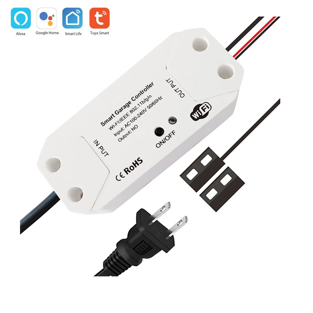 فتاحة باب المرآب Tuya WiFi وحدة تحكم ذكية أتمتة المنزل متوافقة مع تطبيق Alexa Google Home Voice للتحكم عن بعد #1