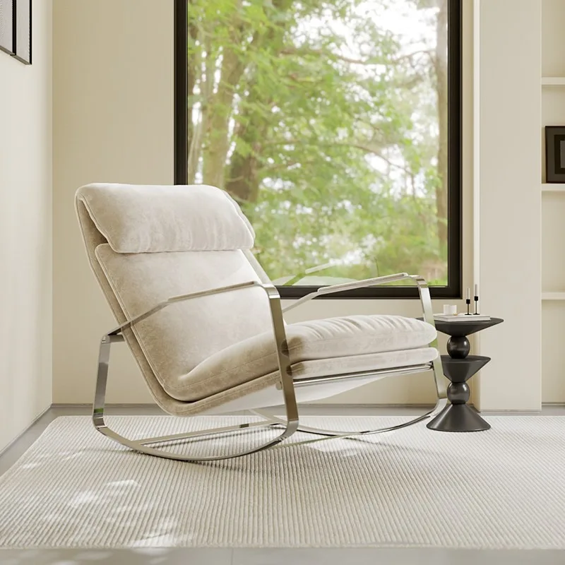 

Leisure rocking chair, wabi-sabi rocking chair, armchair