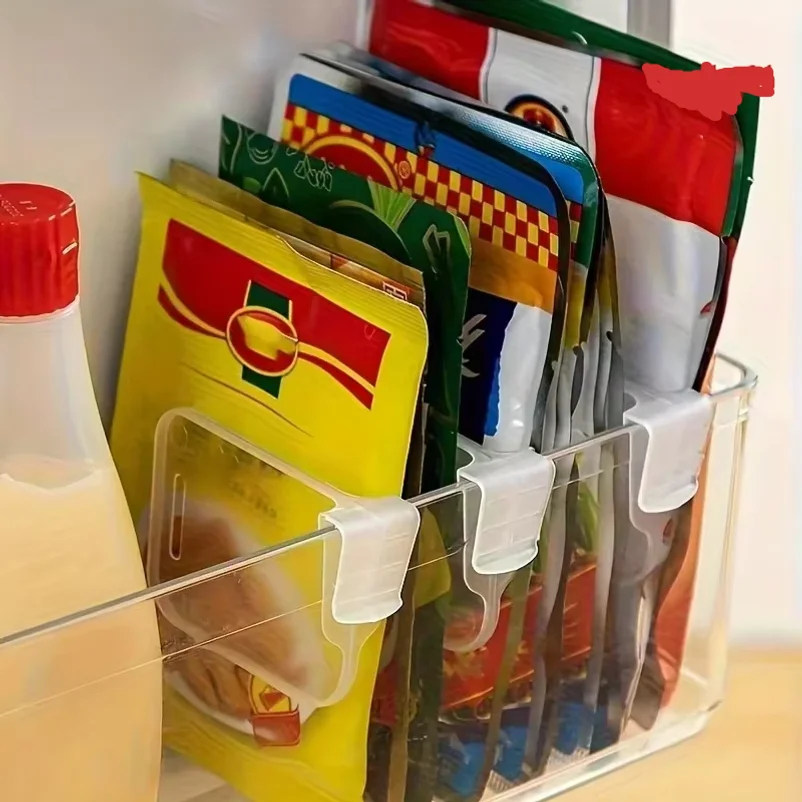 6/8Pcs Home Refrigerator Storage Partition Board Adjustable Fridge Divider Storage Separators Kitchen Bottle Can Shelf Organizer