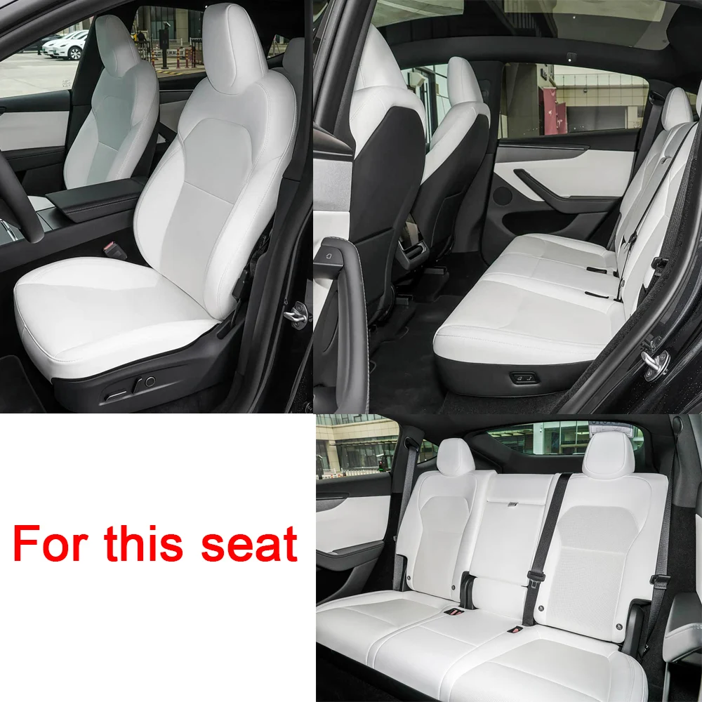 Car Seats Cover For Tesla Model  Y Juniper 2025 2026 Full Surround PU Leather Seat Cushion Auto Seat Protection Seat Cover Pad