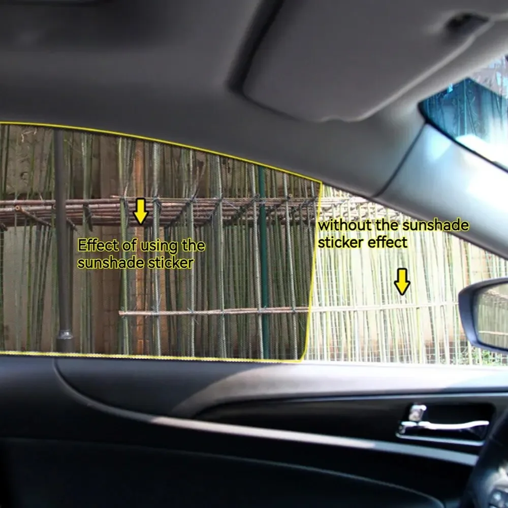نافذة السيارة الظل ملصقات كهرباء المضادة للأشعة فوق البنفسجية الخصوصية أسود أبيض منقط ظلة ملصقات نافذة للكتل الجانبية السيارات 2028 #4