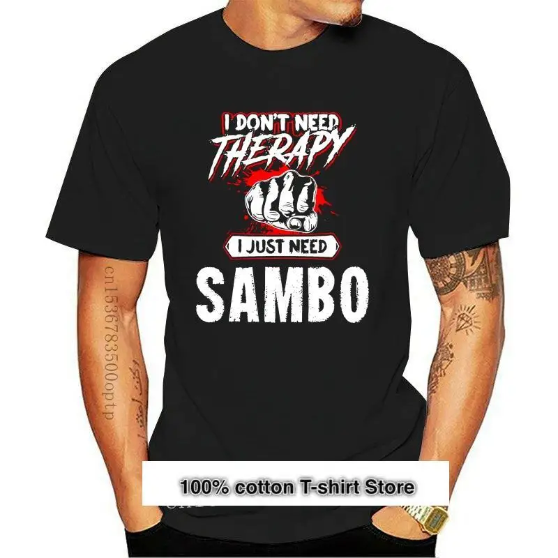 

¡Nueva camiseta de moda para hombres, 100% algodón, Sambo, regalo, no necesita terapia! Camiseta tendencia de moda 2024
