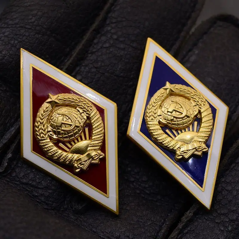 نسخة طبق الأصل من مدرسة الجامعة السوفيتية شعار شارة دبابيس شارات الديكور الحرف صندوق القصدير جمع الهدايا