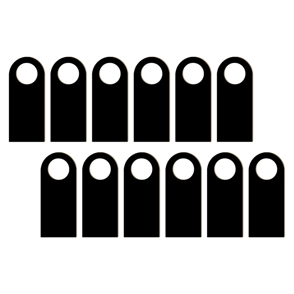 

12pcs Chalkboard Hanging Ornament Wooden Door Pendant For Party Home Office Decoration Festive Supplies Craft Decor