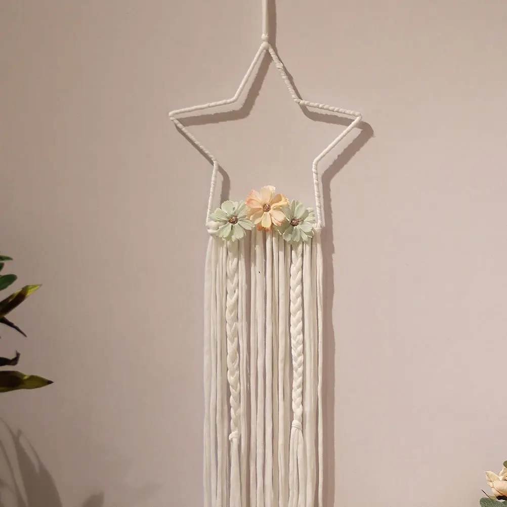 

2pcs Iron Wreath Frame Star Shaped Hoop For Diy Craft Home Window Decor Garland Hanging Wall Ornament Pentagram Macrame Hoop