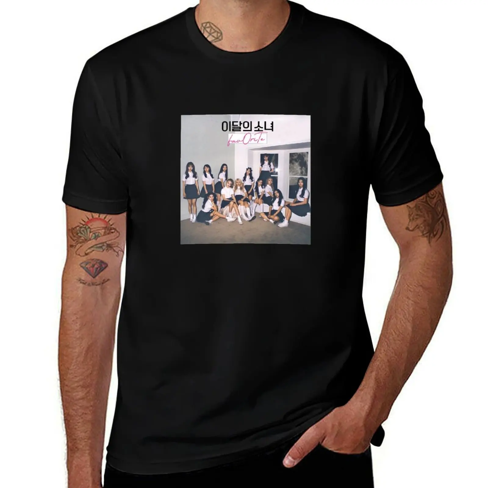 LOONA / LOOΠΔ / ??? ?? / FavOriTe Lead Single T-Shirt Regular Fit Plain Tee Shirt