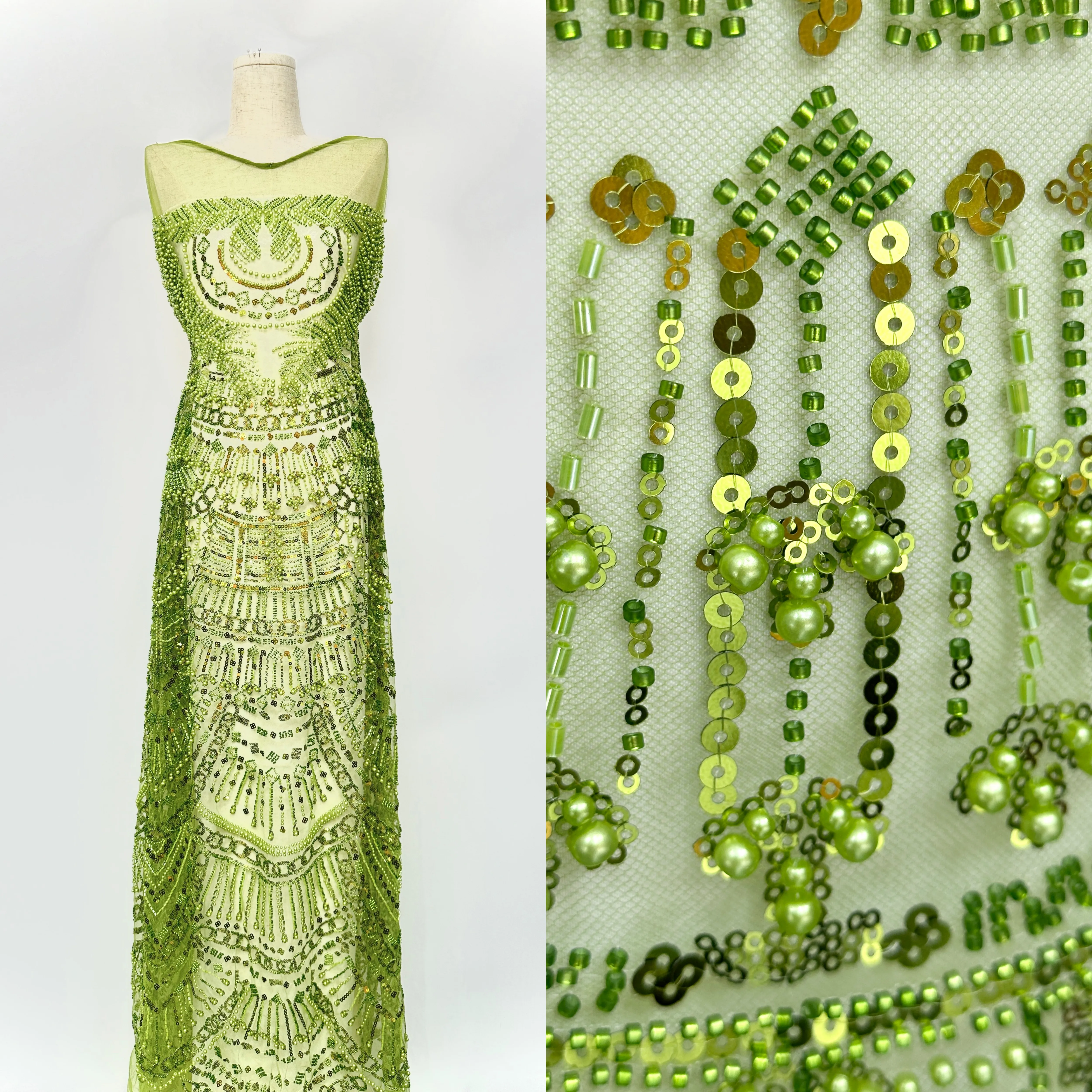 

Классическая французская стильная тяжелая сетчатая кружевная ткань с блестками, нигерийская европейская сетчатая ткань для невесты для свадебных платьев