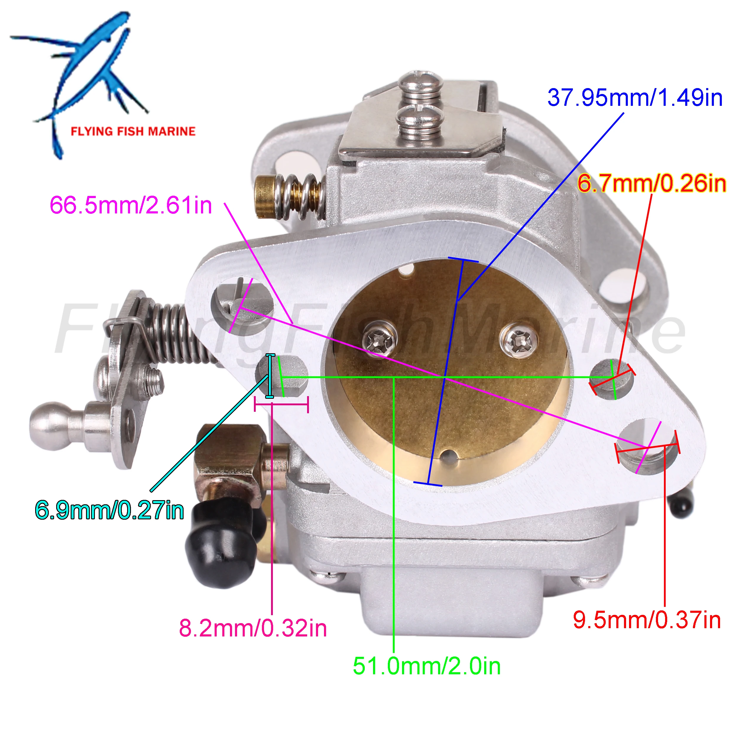 Outboard Motor 3301-821854T19 821854T20 821854T21 Carb Carburetor for Mercury Mariner 40HP 45HP 55HP 60HP 2-Stroke 3-Cylinder