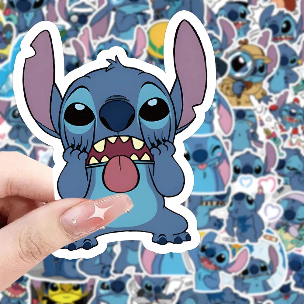 10/30/50/100pcs Cute Disney Cartoon Stitch Sticker Anime Kawaii Girls Kids Decals DIY Laptop Planner Stationery Vinyl Sticker