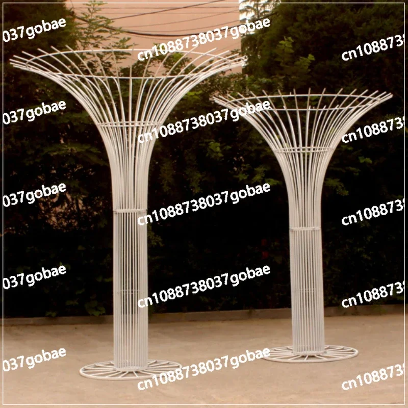 New Wedding Props Blooming Tall Wedding Flower Stand Ornaments Large Floor-to-ceiling Flower Frame Decoration Iron Road Guide