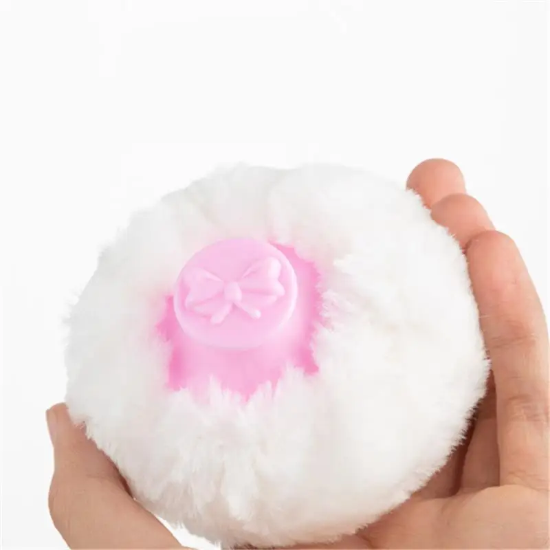 إسفنجة مكياج بودرة للأطفال ، زغب مكياج مستدير ، قطيفة ناعمة ، بودرة جسم ، أدوات تجميل #4