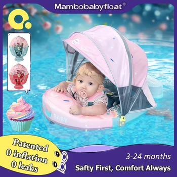 Mambobaby Safe No Slip Baby Float with Canopy