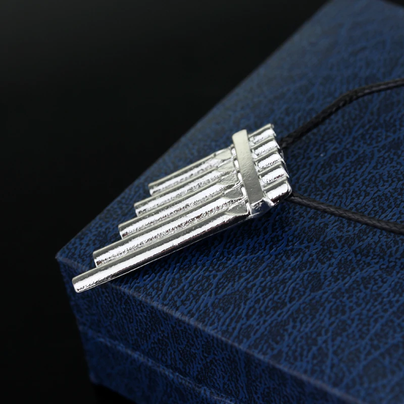 Vintage Charm Creative Peter Pan Magic Flute Pendant Necklace Unisex Jewelry Accessory Unique Personality Gift - view 5