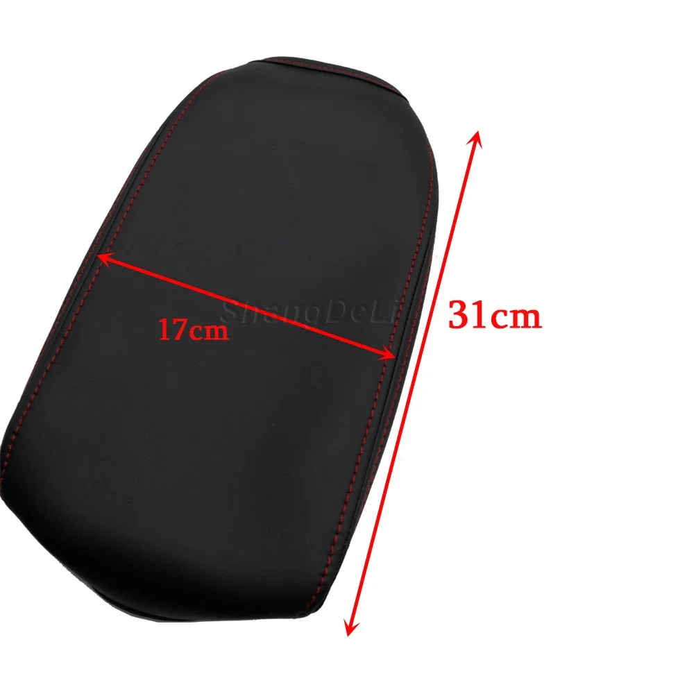 1pc for SKODA Octavia A7 2015 2016 2017 2018 PU leather car accessories armrest box protection cover cushion pad