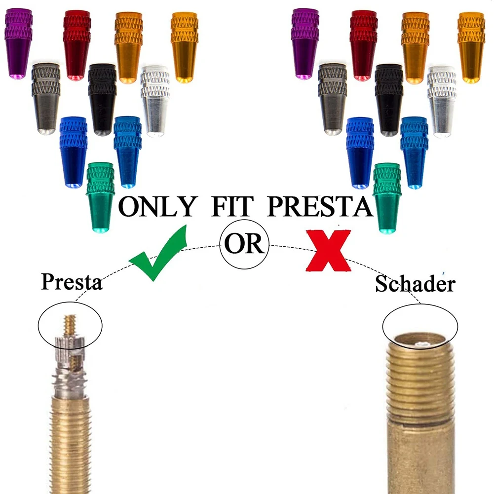 

Новое поступление, 40-цветные колпачки для штока клапана для велосипедных шин, колпачки для штока клапанов Presta во французском стиле, легкосплавные колпачки для штока клапана для велосипедных пневматических шин