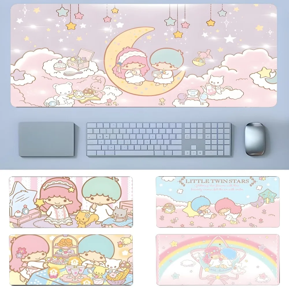 

Little Twin Stars Mousepad New Arrivals Large Gaming Mousepad L XL XXL Gamer Mouse Pad Size For Keyboards Mat