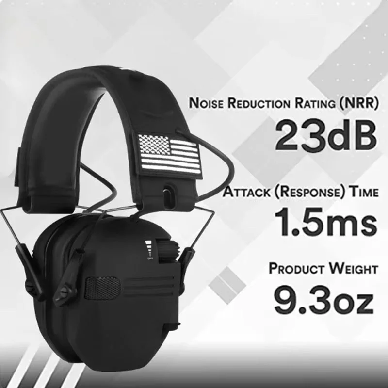 Original Military Tactical Shooting Electronic Earmuffs Outdoor Hunting Sound Pickup Noise Reduction Protection Hearing Headset