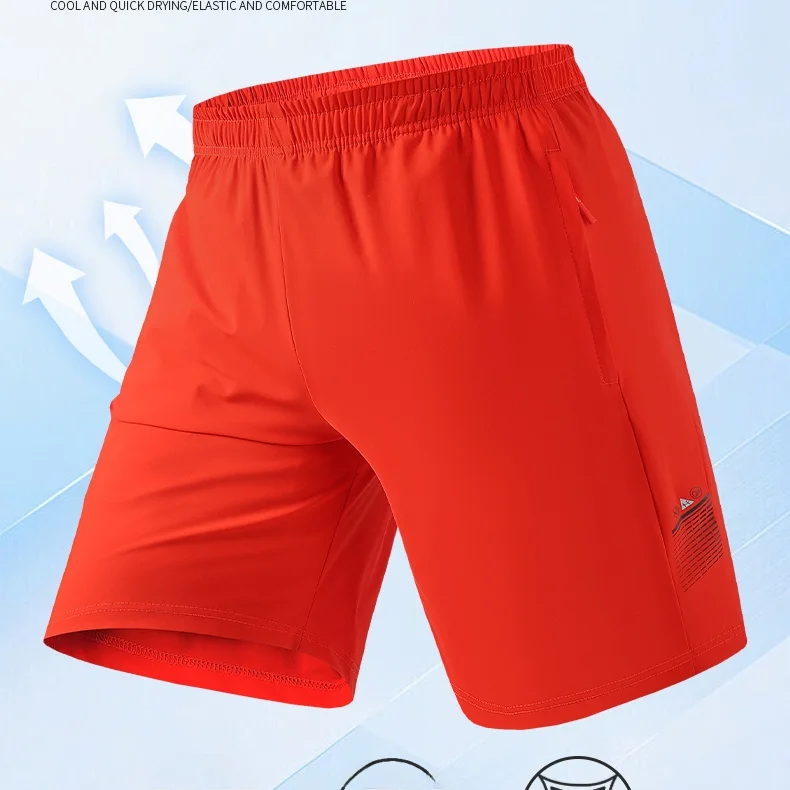 

Мужские шорты из ледяного шелка, летние, тренд 2026 года, эластичные, прямого кроя, тонкие, быстросохнущие, дышащие, прохладные, длиной до колена, повседневные, O...