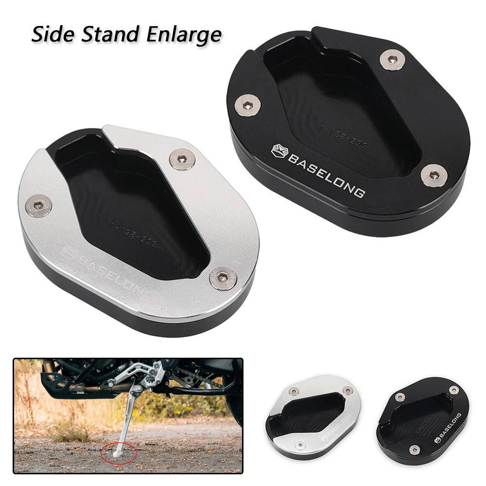 

For TIGER900 TIGER 900 GT Tiger 850 Sport 2020 2021 2022 2023 2024 Motorcycle Side Stand Extension Pad Kickstand Enlarger Plate