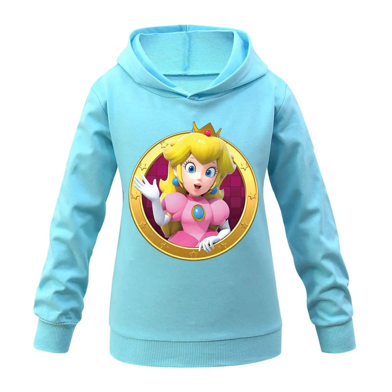 Sudadera con capucha de Disney para niña, abrigo de princesa, chaqueta de manga larga con capucha, primavera y otoño