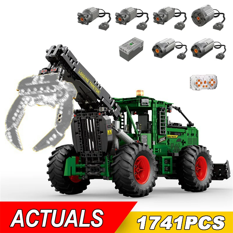 

NEW 1741pcs Technical APP Remote Control Moter Power Skidding Tractor Building Blocks Bricks Assembling Model Toys For Kids Gift