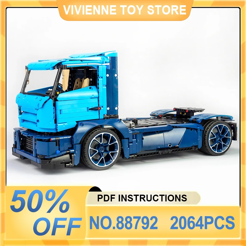 MOC 88792 Technical Blue Race Truck Car Kit 42083 Speed Vehicle Building Block Brick Puzzle Assembly Toy Christmas Gift For Kids