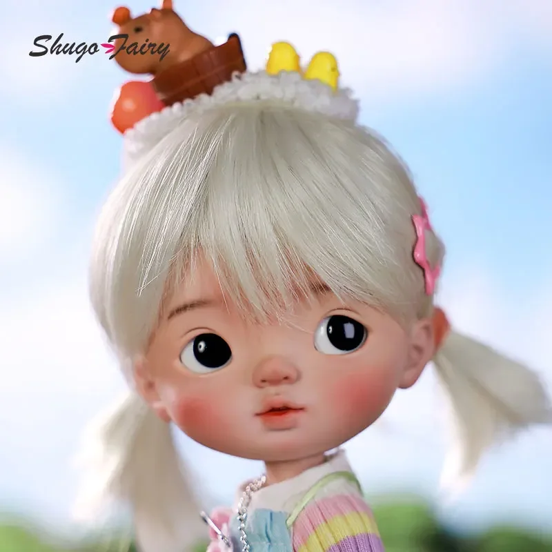 ShugaFairy Xavi 1/6 Bjd Doll Omelet Body Rainbow Cute Girl Double Eyelids Capybara Headwear  High Quality Ball Jointed Dolls