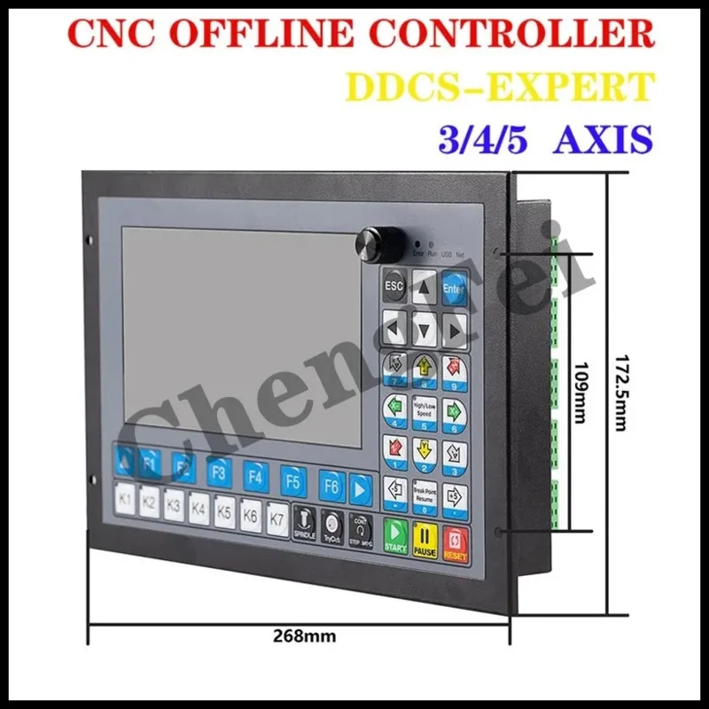 DDCS EXPERT V2 M350 3axis4ax5axis CNC Offline Controller Z-Axis 3D Probe Supports Closed-Loop Steppping/ATC Replacing DDCSV 3.1