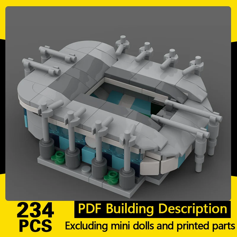 

City Street View Model MOC Building Bricks Modern Large Stadium Modular Technology Gifts Holiday Assemble Children Toys Suit