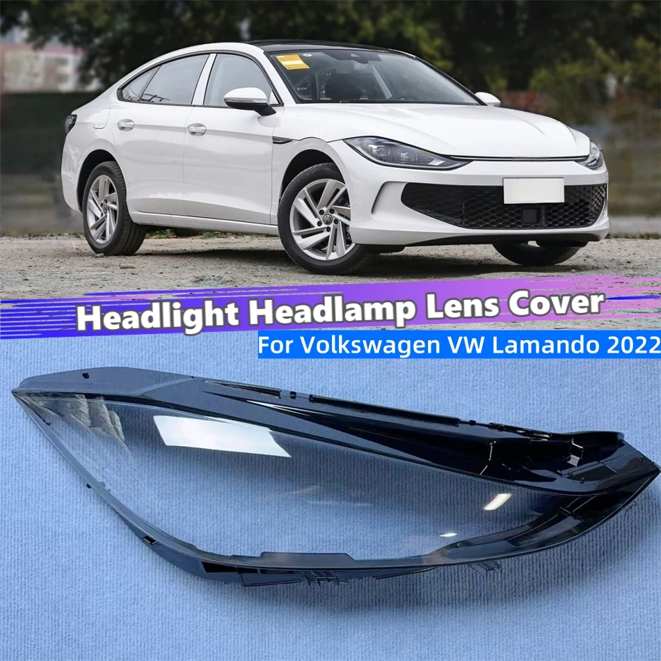 

For Volkswagen VW Lamando 2022 Car Accsesories Lampshade Headlamp Car Front Headlight Lens Cover Lights Shell