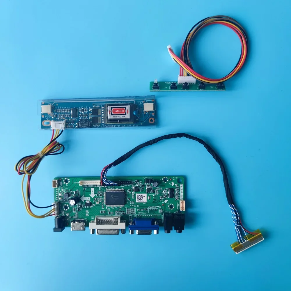 

M.NT68676 screen Driver Controller board kit 2 CCFL lamps For M190EG02 V8 M190EG02 V7 1280*1024 19" panel LCD DIY VGA DVI 30pin