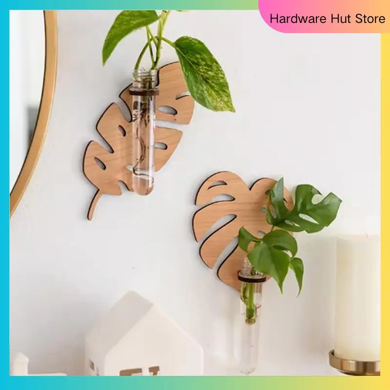 

Leaf Shape Wall Green Plant Rack For Indoor Plants Plant Propagation Station For Women Mom Plant Lovers Gifts-Y31A