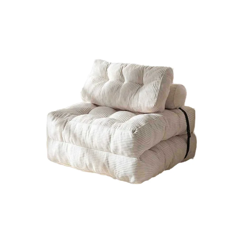 Sofá de compresión de esponja, cama individual plegable de doble propósito, sofá pequeño para apartamento de Amazon, sofá cama de tela perezoso
